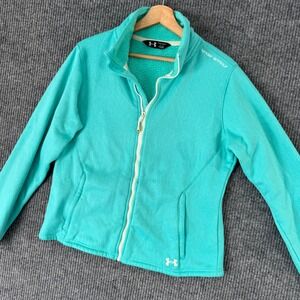 Under‎ Armour Womens L Teal Storm1 Full Zip Jacket Fleece Lined Athletic Outdoor